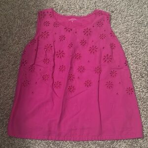 Dressy purple tank top with flower detail